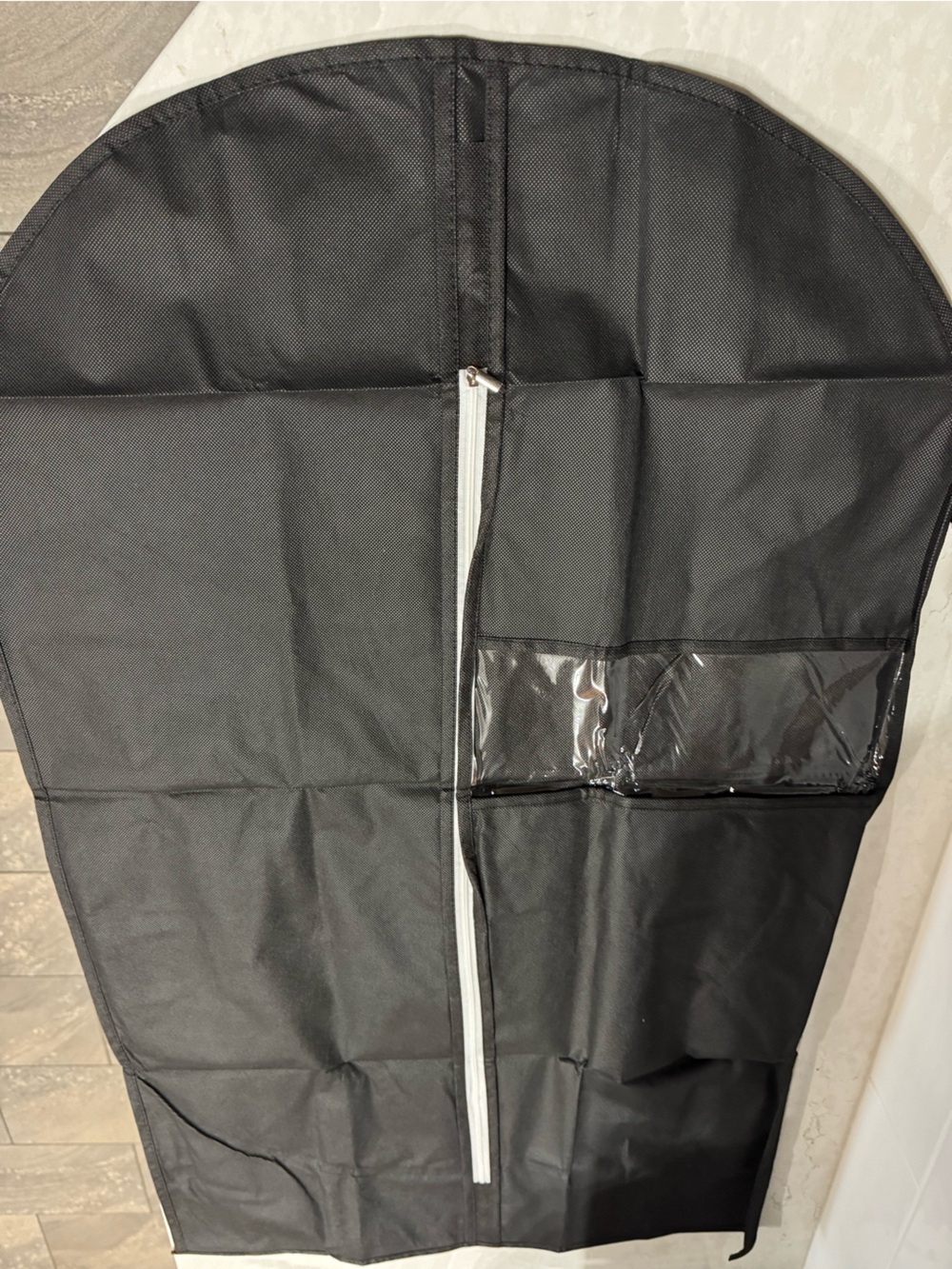 Black  Suit Garment Bag with Front Zip